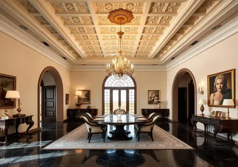 Dining Pavilion villa renovation in Arabian Ranches, Dubai — by DECOLUX